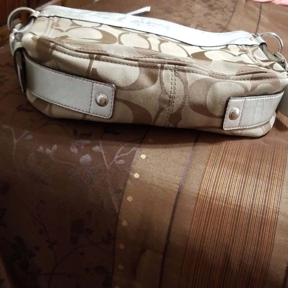 Coach signature canvas/leather bag - Picture 5 of 8